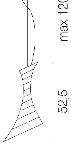 Подвесной светильник Vistosi Twister SP TWISTER G TO GR