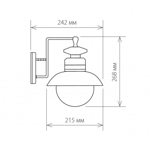 Уличный настенный светильник Elektrostandard Talli D GL 3002D брауни 4690389106569