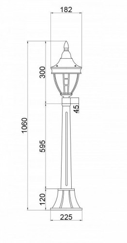 Уличный светильник Maytoni Novara O026FL-01B Уличный светильник Maytoni Novara O026FL-01B