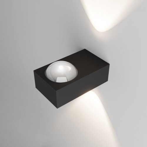 Уличный настенный светильник со светодиодами Elektrostandard Lenses a070458