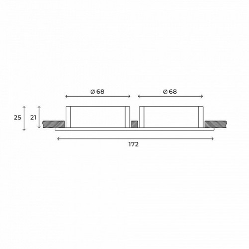 Встраиваемый светильник Hesby Lighting AtLas HSBL_0117