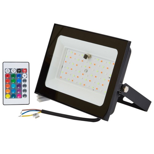 Прожектор уличный Uniel ULF-F60-50W/RGB IP65 200-240В BLACK N1