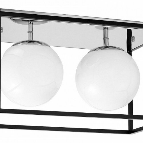 Потолочная люстра Lumina Deco Maldini LDC 8060-2 CHR+BK Потолочная люстра Lumina Deco Maldini LDC 8060-2 CHR+BK