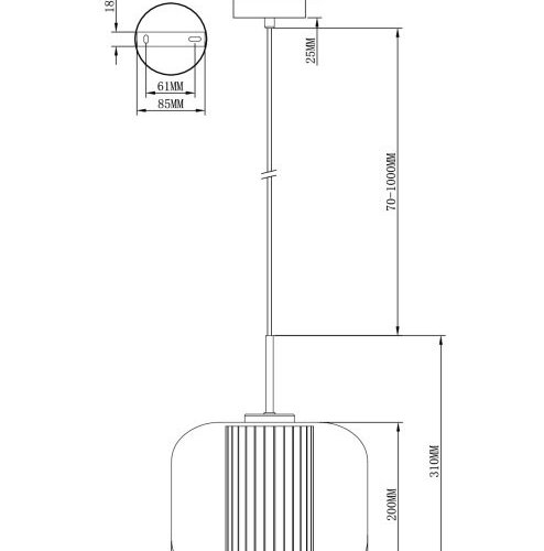 Подвесной светильник Ember V11817-1P Подвесной светильник Ember V11817-1P