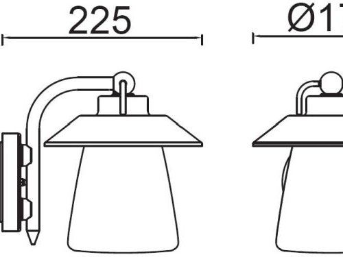 Настенный фонарь уличный CATE 2642 R Настенный фонарь уличный CATE 2642 R