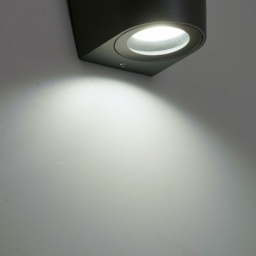 Светильник садово-парковый Feron DH025,на стену, 2*GU10 MR11, 230V, серый Светильник садово-парковый Feron DH025,на стену, 2*GU10 MR11, 230V, серый