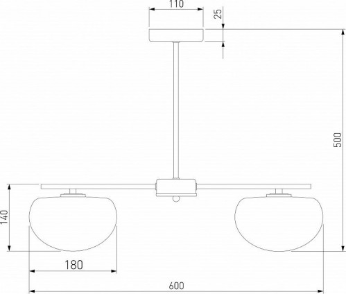 Люстра на штанге Eurosvet Like 30190/3 латунь