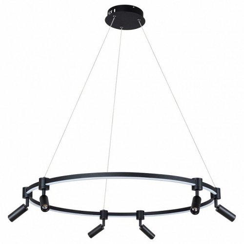 Подвесная светодиодная люстра Arte Lamp Ring A2186SP-1BK Подвесная светодиодная люстра Arte Lamp Ring A2186SP-1BK