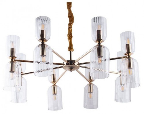 Подвесная люстра Arte Lamp Charm A1623LM-16GO Подвесная люстра Arte Lamp Charm A1623LM-16GO