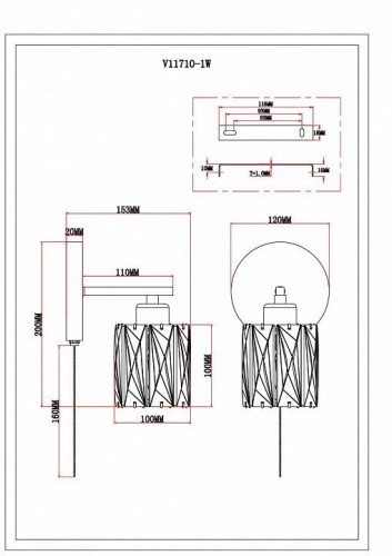 Бра Moderli Prismique V11710-1W Бра Moderli Prismique V11710-1W