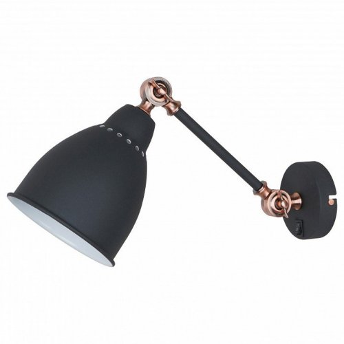 Настенный светильник Arte Lamp Braccio A2054AP-1BK Настенный светильник Arte Lamp Braccio A2054AP-1BK