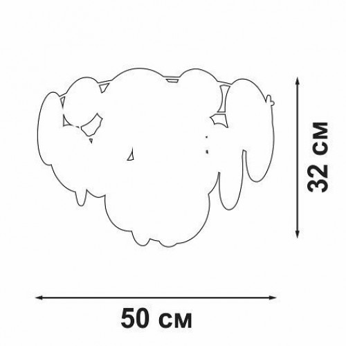 Потолочная люстра Vitaluce V5828-8/6+1PL