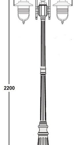 Наземный фонарь Oasis Light TITAN 84709A 10 Bl