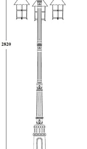 Наземный фонарь CAIOR 1 81510B E7 Bl Наземный фонарь CAIOR 1 81510B E7 Bl