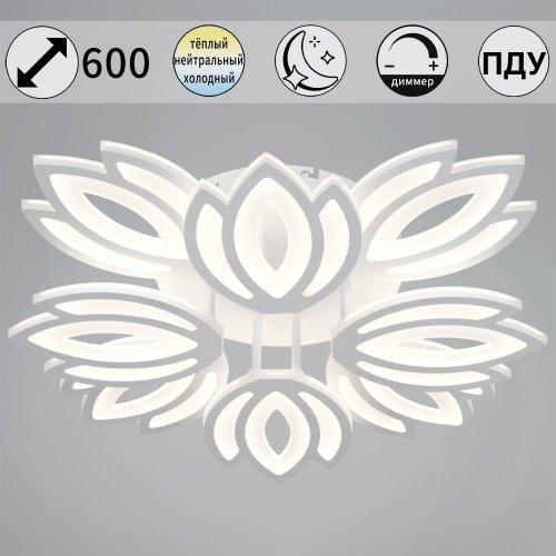 Потолочная люстра  08429-0.3-4+4 WH