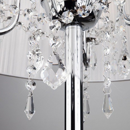 Торшер Eurosvet 2045 2045/3F хром/белый торшер