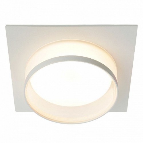 Светильник встраиваемый Feron DL501 потолочный GX53 белый квадрат 51087