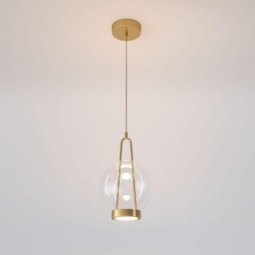 Подвесной светодиодный светильник Eurosvet Frasco 50267/1 LED латунь Подвесной светодиодный светильник Eurosvet Frasco 50267/1 LED латунь