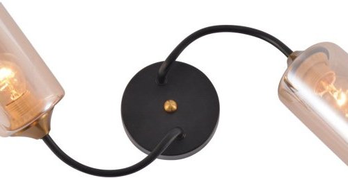 Потолочная люстра 01608-0.3-02 BK+BRASS Потолочная люстра 01608-0.3-02 BK+BRASS