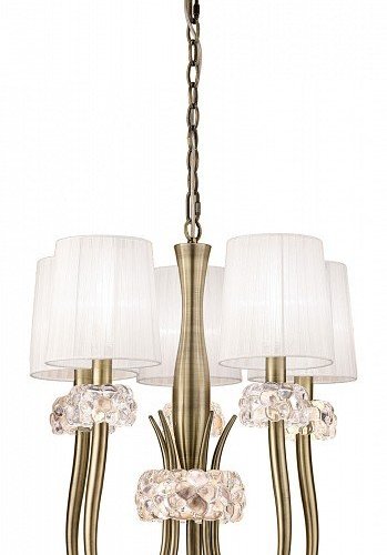 Подвесная люстра Mantra Loewe Antique Brass 4732