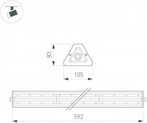 Промышленный потолочный светильник Arlight LAGERN 052026