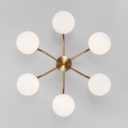 Подвесная люстра Eurosvet Frost 70154/6 латунь Подвесная люстра Eurosvet Frost 70154/6 латунь