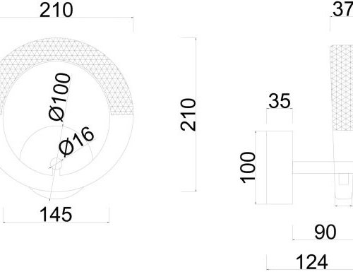 Бра Arte Lamp Montana A7777AP-1GO