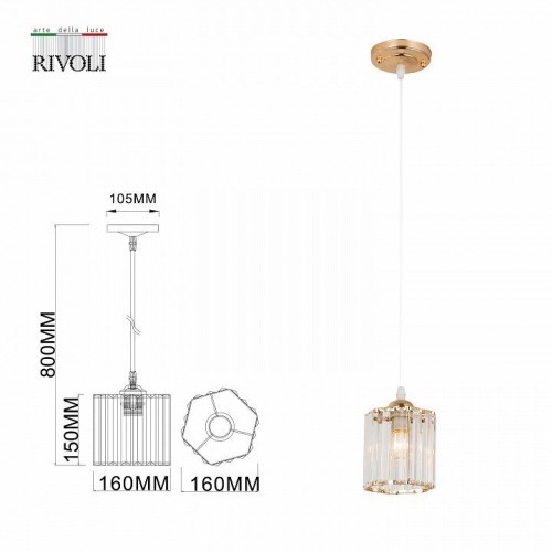 Подвесной светильник Rivoli Angelina 9077-201