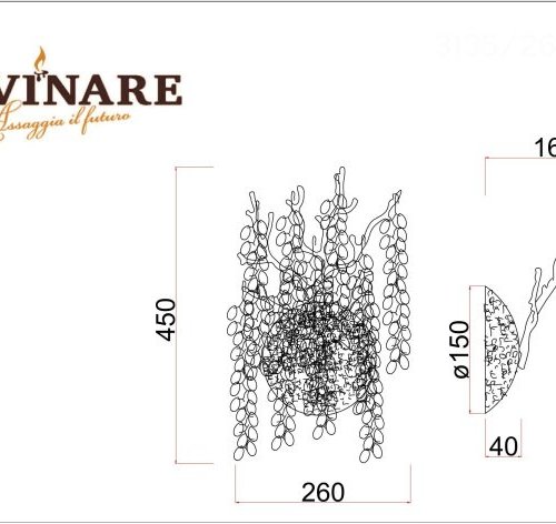 Бра Divinare Salice 3135/26 AP-2