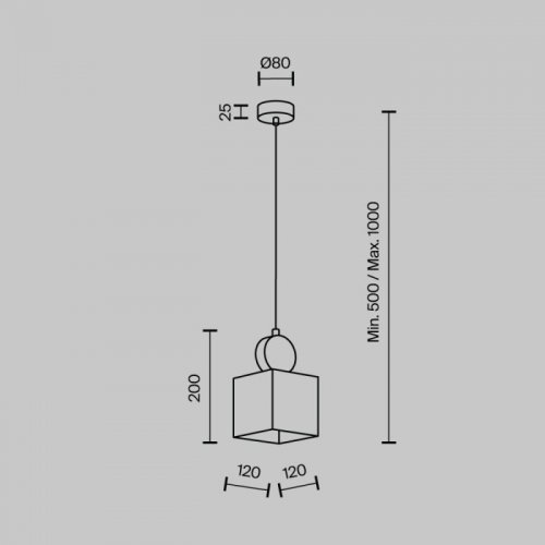 Подвесной светильник Modelux MODESTYLE MS.163.210 BS