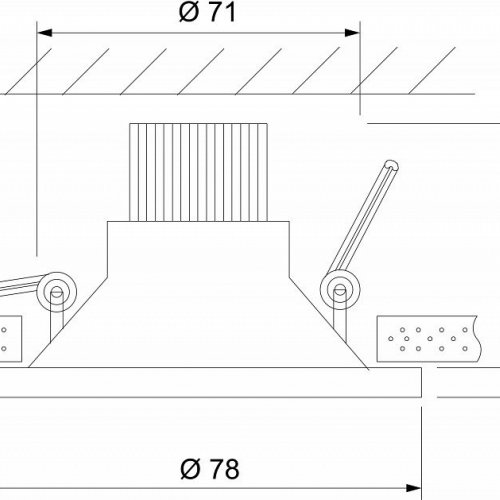 Встраиваемый светильник Elektrostandard Lin a063926