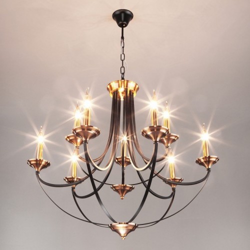 Подвесная люстра Eurosvet Lazzaro 60098/9 черный Подвесная люстра Eurosvet Lazzaro 60098/9 черный