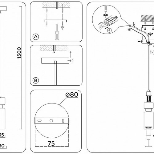 Подвесной светильник Ambrella light High Light LH56122