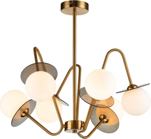 Потолочная люстра Indigo Jazz 11020/6R Brass V000165 Потолочная люстра Indigo Jazz 11020/6R Brass V000165