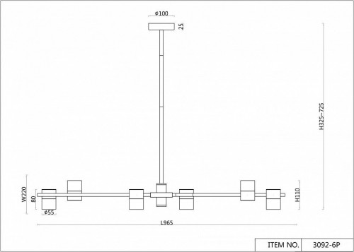Подвесная люстра F-Promo Chart 3092-6P