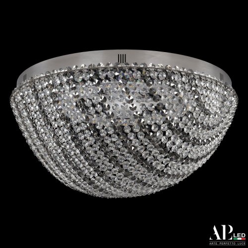 Потолочная люстра APL LED Sicilia SH501.2.50.R.LED-DIM.Ni.Clear.731