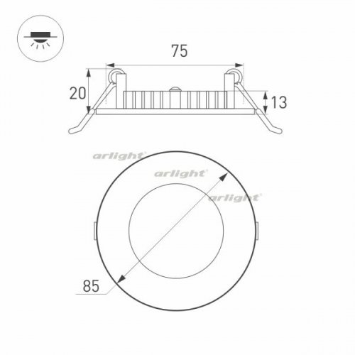 Точечный светильник Arlight DL 020104