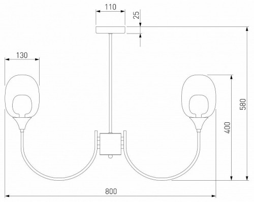 Потолочная люстра Eurosvet Spritz 70217/8 латунь Потолочная люстра Eurosvet Spritz 70217/8 латунь