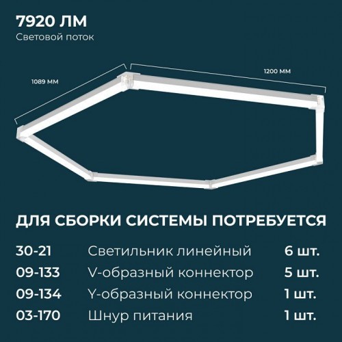 Модульный светильник Apeyron Electrics  30-21