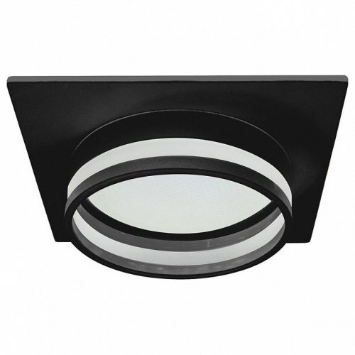 Светильник встраиваемый Feron DL503 LUNA потолочный GX53 черный квадрат 51092