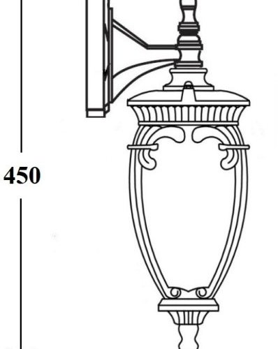 Настенный фонарь уличный Oasis Light VERONA 86202/04 Bl