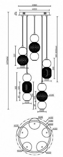 Подвесной светильник Maytoni Drop MOD273PL-L80CH3K Подвесной светильник Maytoni Drop MOD273PL-L80CH3K