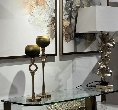 Интерьерная настольная лампа Gingko leaves 71PN-80267