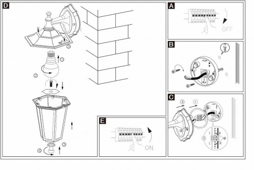 Уличный настенный светильник Eglo Laterna 4 22467 Уличный настенный светильник Eglo Laterna 4 22467