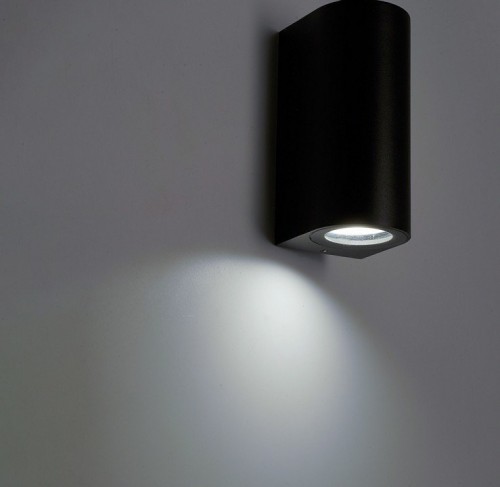 Светильник садово-парковый Feron DH023,на стену, GU10 MR11 230V, черный Светильник садово-парковый Feron DH023,на стену, GU10 MR11 230V, черный