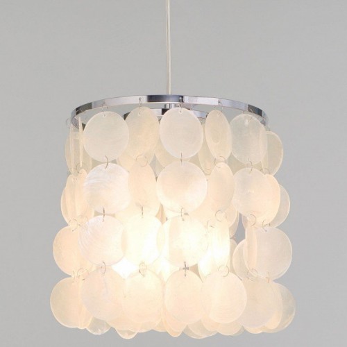 Подвесной светильник Eurosvet Sandra 60185/1 хром/перламутр