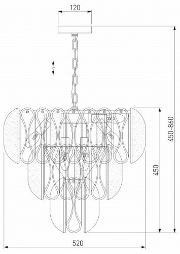 Подвесная люстра Bogates Callas 365/12 Подвесная люстра Bogates Callas 365/12