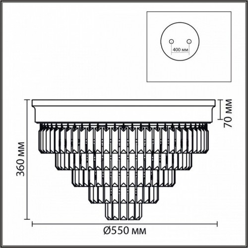 Потолочная люстра Lumion Zaha 5257/8C
