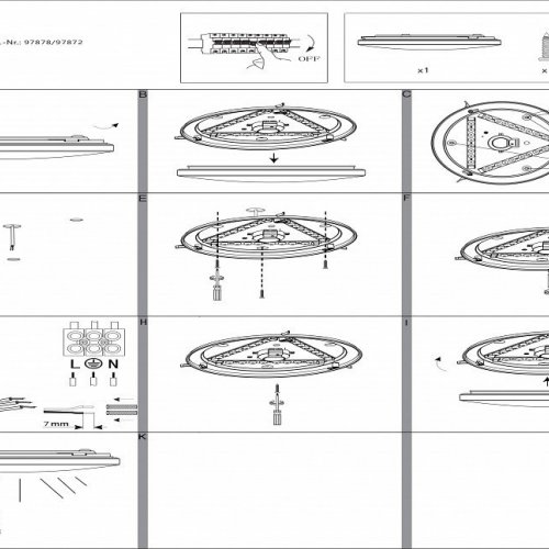 Настенно-потолочный светодиодный светильник Eglo Frania-S 97878 Настенно-потолочный светодиодный светильник Eglo Frania-S 97878