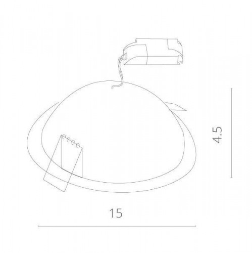 Точечный встраиваемый светильник Arte Lamp Riflessione A7012PL-1WH